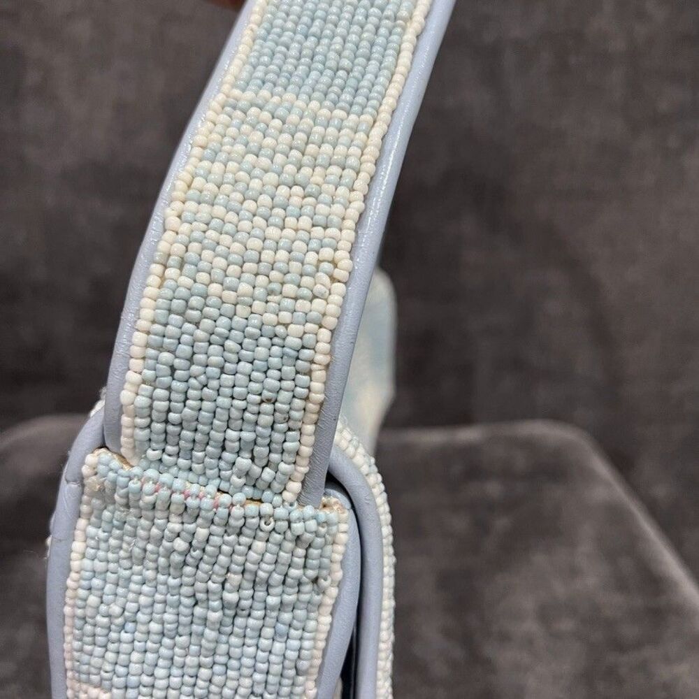 Staud Tommy Beaded Gingham Shoulder Bag - Picture 10 of 16